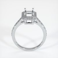 14K White Gold Pave Ring Setting Image
