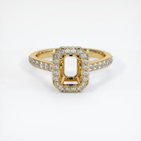 10K Yellow Gold Pave Ring Setting Image