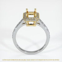 18K Yellow & White Pave Ring Setting Image