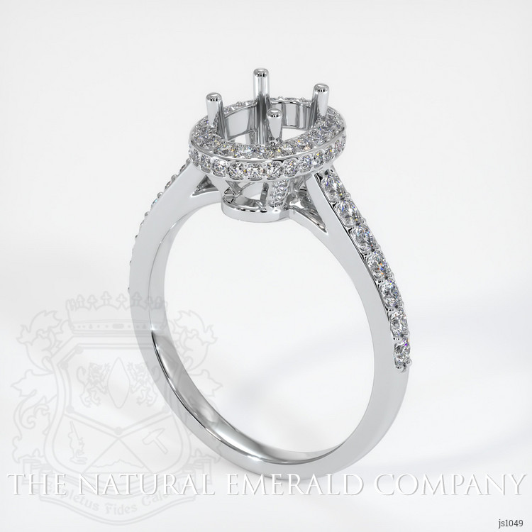 Platinum 950 Pave Ring Setting