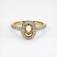 10K Yellow Gold Pave Ring Setting Image