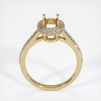 10K Yellow Gold Pave Ring Setting Image
