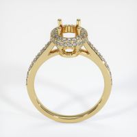 18K Yellow Gold Pave Ring Setting Image