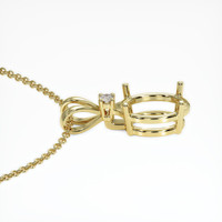 10K Yellow Gold Accent Stones Pendant Setting Image
