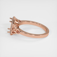14K Rose Gold Pave Ring Setting Image