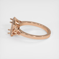 18K Rose Gold Pave Ring Setting Image