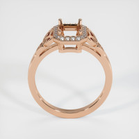 18K Rose Gold Pave Ring Setting Image