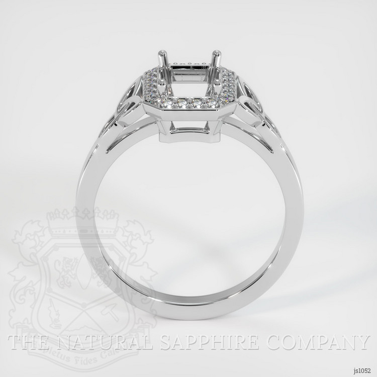 Silver Pave Ring Setting