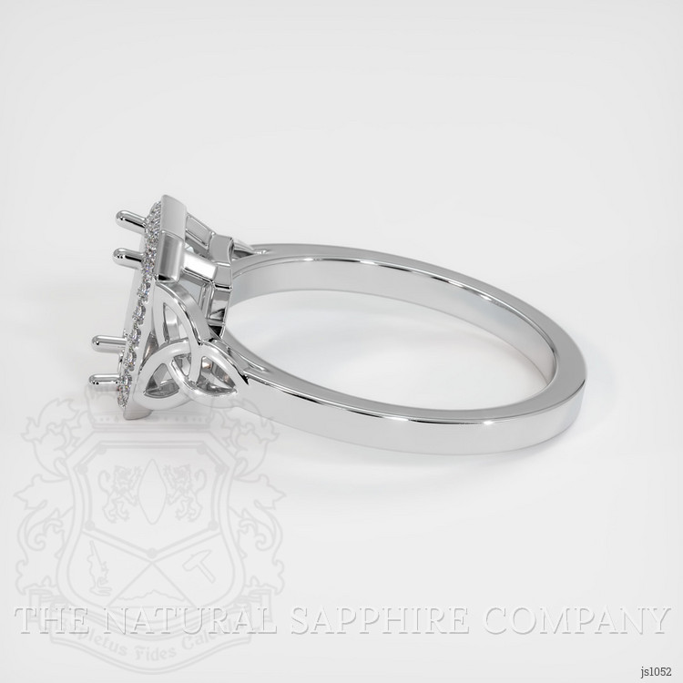 18K White Gold Pave Ring Setting