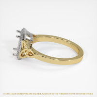 14K White & Yellow Pave Ring Setting Image