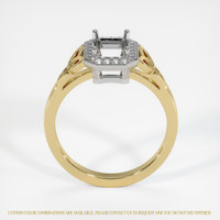 14K White & Yellow Pave Ring Setting Image