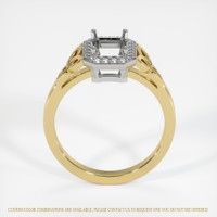 18K White & Yellow Pave Ring Setting Image