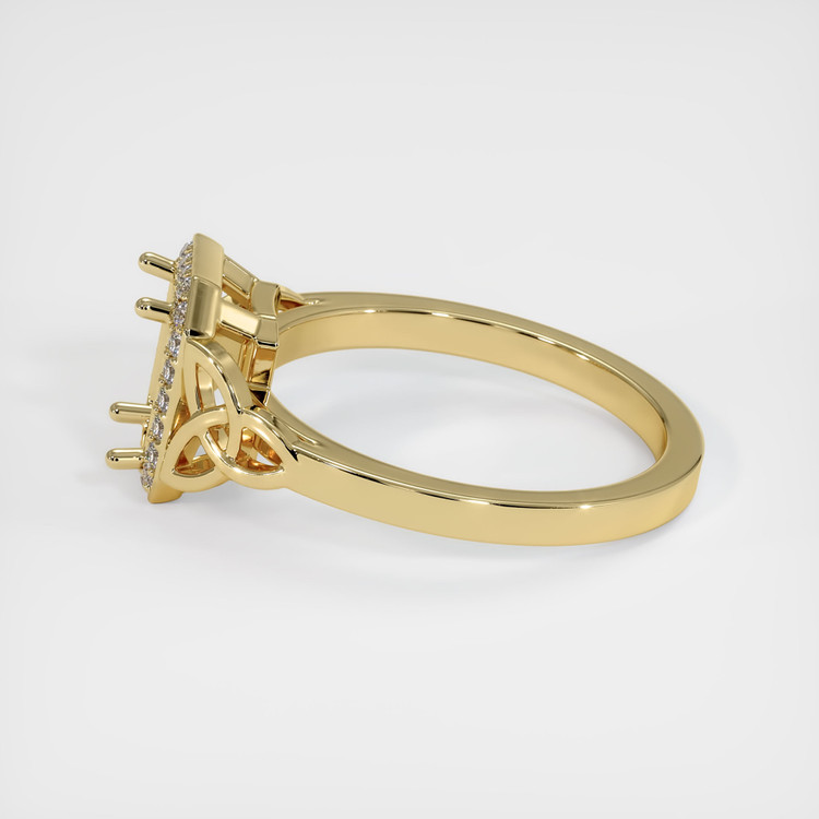 10K Yellow Gold Pave Ring Setting
