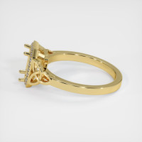 18K Yellow Gold Pave Ring Setting Image