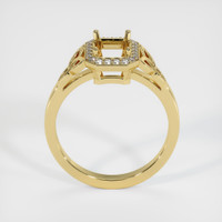 18K Yellow Gold Pave Ring Setting Image