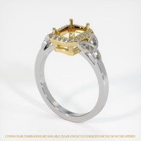 18K Yellow White Ring Setting Video