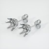 14K White Gold Studs Earring Setting Video
