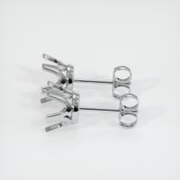 14K White Gold Studs Earring Setting Image