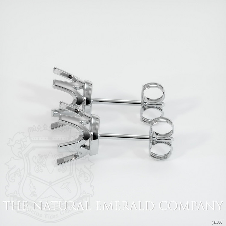 18K White Gold Studs Earring Setting