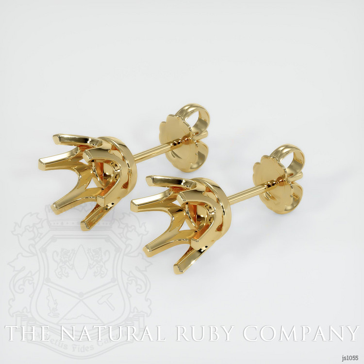 14K Yellow Gold Studs Earring Setting