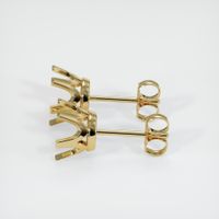 14K Yellow Gold Studs Earring Setting Image