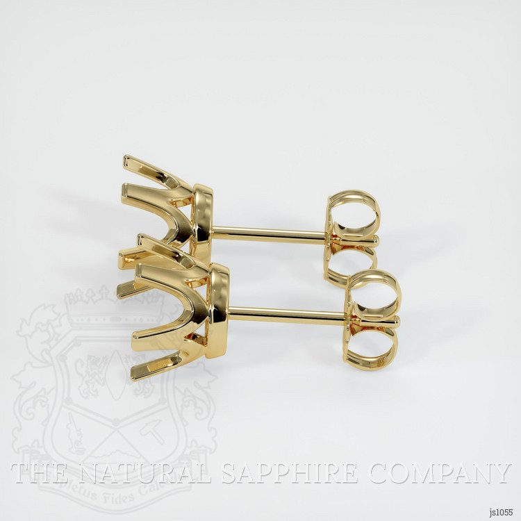 14K Yellow Gold Studs Earring Setting