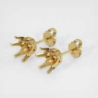 18K Yellow Gold Studs Earring Setting Video