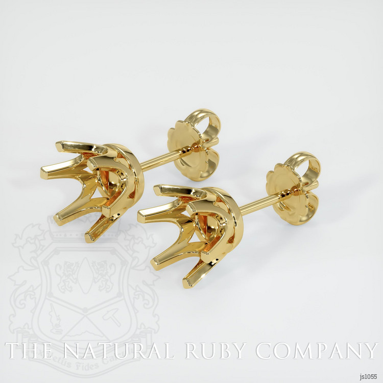18K Yellow Gold Studs Earring Setting