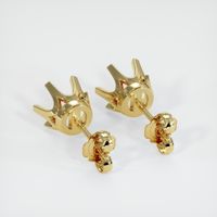 18K Yellow Gold Studs Earring Setting Image