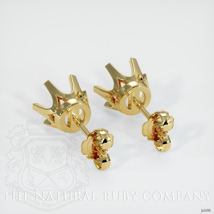 18K Yellow Gold Studs Earring Setting