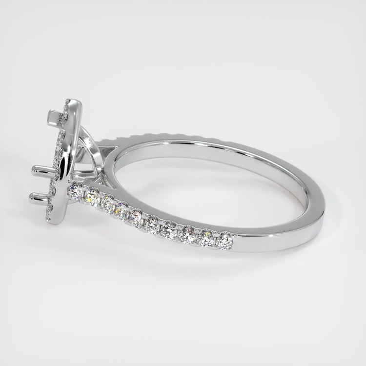Platinum 950 Pave Ring Setting