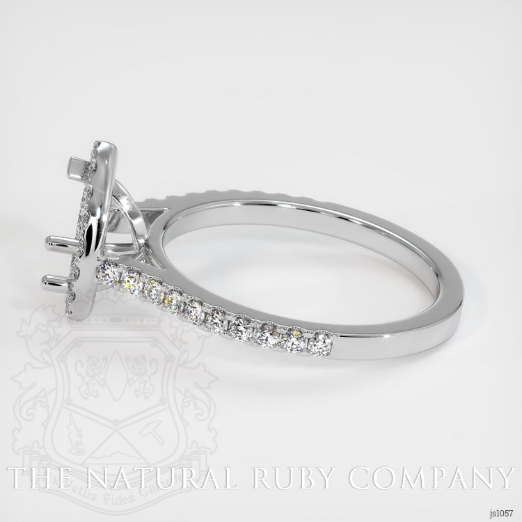 Platinum 950 Pave Ring Setting