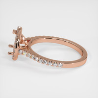 14K Rose Gold Pave Ring Setting Image