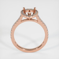 14K Rose Gold Pave Ring Setting Image