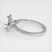 10K White Gold Pave Ring Setting Image