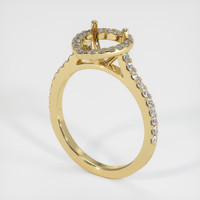 14K Yellow Gold Pave Ring Setting Video