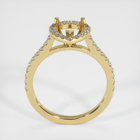 14K Yellow Gold Pave Ring Setting Image