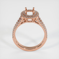 14K Rose Gold Pave Ring Setting Image