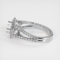 14K White Gold Pave Ring Setting Image