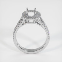 14K White Gold Pave Ring Setting Image