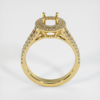 18K Yellow Gold Pave Ring Setting Image