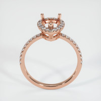 14K Rose Gold Pave Ring Setting Image