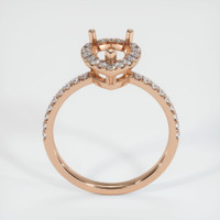18K Rose Gold Pave Ring Setting Image