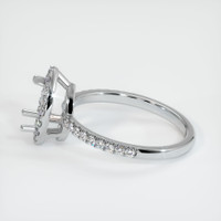 10K White Gold Pave Ring Setting Image