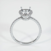14K White Gold Pave Ring Setting Image