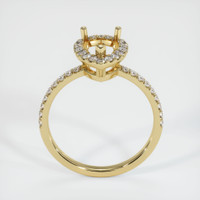 14K Yellow Gold Pave Ring Setting Image