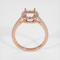14K Rose Gold Pave Ring Setting Image