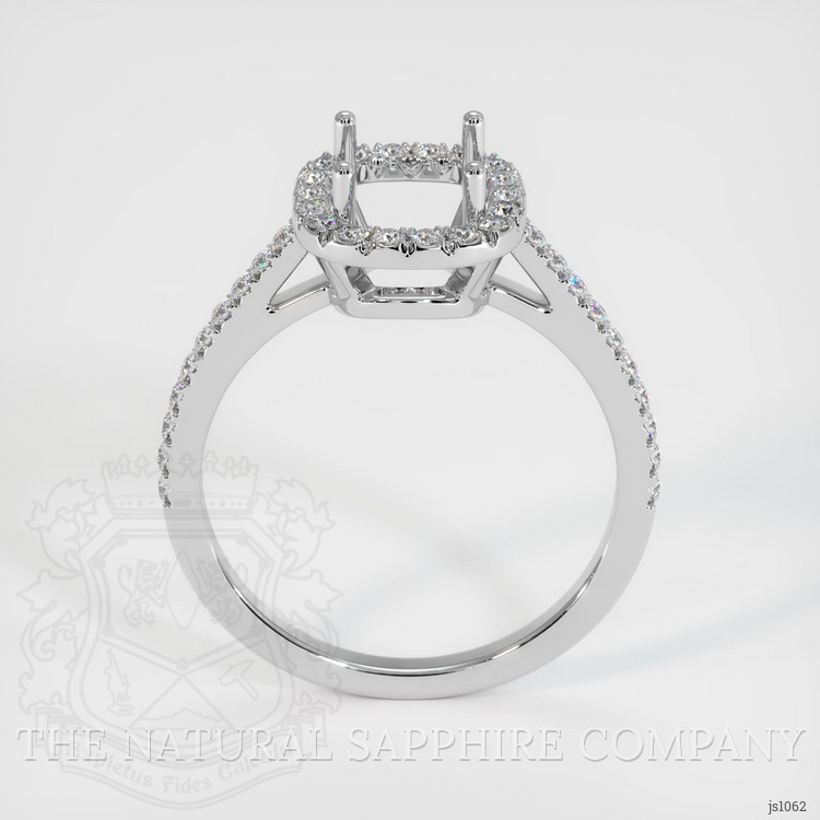 Silver Pave Ring Setting