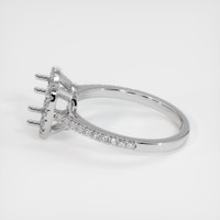 10K White Gold Pave Ring Setting Image