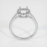 14K White Gold Pave Ring Setting Image
